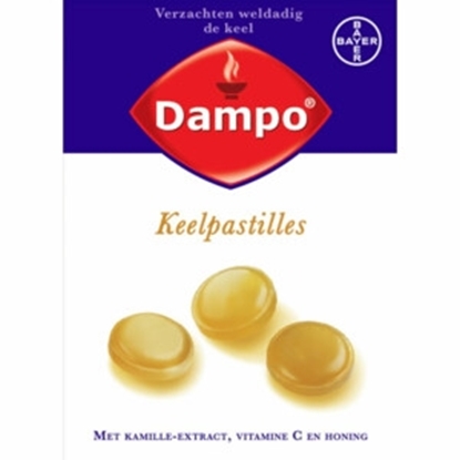 DAMPO KEELPASTILLES HONING EN VITAMINE C 24 ST